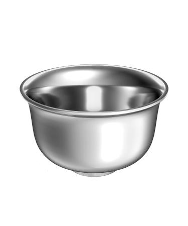 Ervor Premium Double -layer stainless steel shaving bowl - pitch shaving puts on the foam - 11.5cm - Suitable for every shaving soap - Shaving bowl