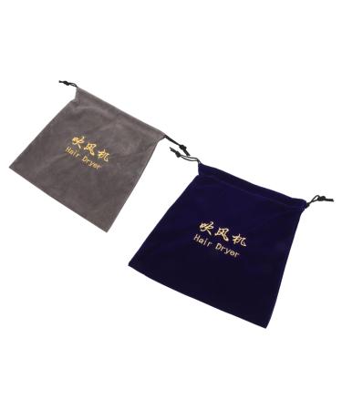 Baluue 10 Pcs Storage Bag Practical Storage Pouch Smooth Hair Dryer Bag Portable Hair Dryer Flocking Cloth