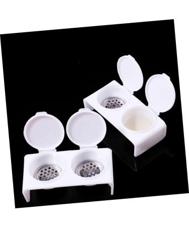 HAPINARY Nail Art Brush Cup Tools Dappen Dish for Nails Nail Soaking Bowl Monomer Holder Nail Bowl for Soaking Nail Monomer Dish Dapping Dish for Nails Wash Pen Various Acrylic - Buy Online on SooperMarket.com