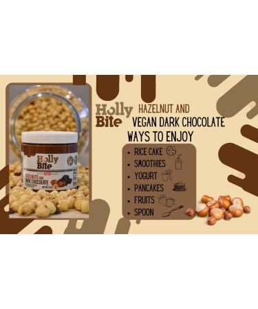 HollyBite Hazelnut Cocoa Spread | Vegan No Sugar Keto-Friendly | Gluten-Free High Protein High Fiber | 11oz | Healthy Ingredients | Made in USA - Buy Online on SooperMarket.com