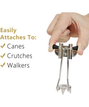 Cane Ice Grip Attachment for Walking Mobility Crutches Non Slip Ice Grip with Durable Steel Tip - Buy Online on SooperMarket.com