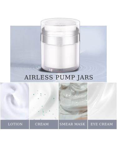 UMETASS 3-pcs 1oz Airless Pump Jar Set - Travel Size Refillable Vacuum Bottles for Creams and Lotions 30ml/1.0oz - Buy Online on SooperMarket.com