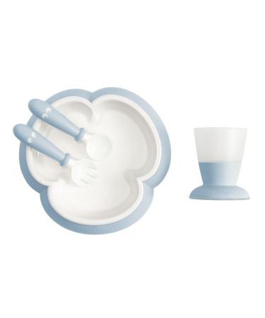 BabyBj rn Baby Feeding Set 4 pcs Powder blue