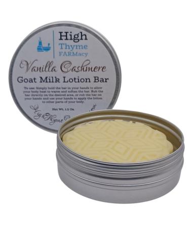 Vanilla Cashmere Lotion Bar | Goat Milk & Beeswax | Eco-Friendly Travel Lotion for Dry Skin | Zero Waste Moisturizer - Buy Online on SooperMarket.com