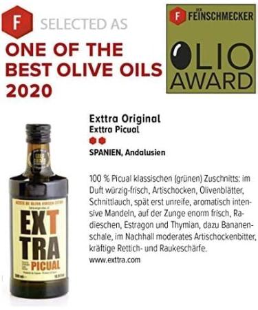 EXTTRA Original - Extra Virgin Olive Oil Early Harvest (Picual Variety) - 500 ml - Buy Online on SooperMarket.com