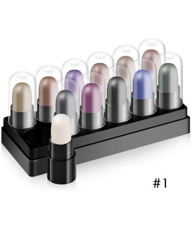Reddhoon 12 Colors Eyeshadow Stick Pen Gradient Eye Shadow Stick Brilliant Shimmer Eye Makeup Pencil Waterproof Long-lasting Matte Shimmer Eyeshadow Pen A1 - Buy Online on SooperMarket.com
