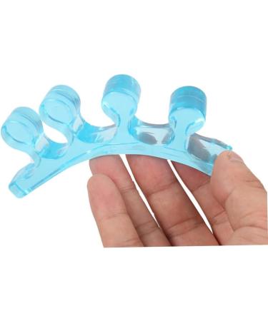 Silicone Gel Shoe Separator Pair for Valgus Adjuster & Lengthening - Blue Orthotic Shoe Padding for Comfort and Support - Buy Online on SooperMarket.com