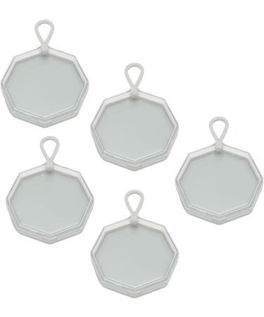 Makeup Puff Box Safe Powder Puff Storage Box Gray Portable Octagonal Dustproof for Powder Rooms for Beads - Buy Online on SooperMarket.com