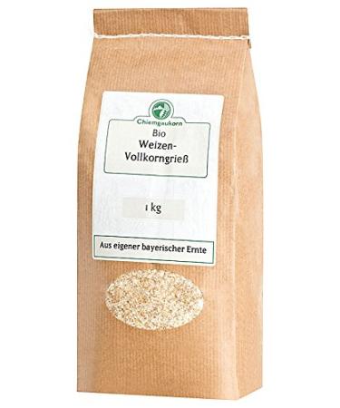 Chiemgaukorn Organic Wheat Semolina Whole Grain 1 kg