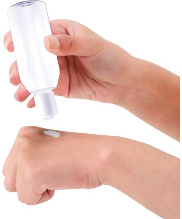 Draderch 14-Piece Transparent Travel Bottle Set - 50ml Empty Cosmetic Containers with Funnels & Labels for Easy Travel - Buy Online on SooperMarket.com