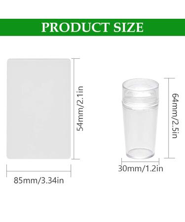 Nail Art Stamper Set - Fluorescent Silicone Nail Stamping Kit with Scraper for DIY Manicure | International Shipping - Buy Online on SooperMarket.com