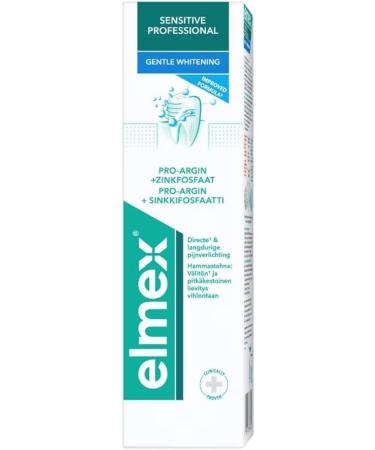 Elmex SENSITIVE PROFESSIONAL Toothpaste 75ml Set of 6 & Celexqua Toothbrush Cap - Gentle Whitening for Sensitive Teeth | International Shipping - Buy Online on SooperMarket.com