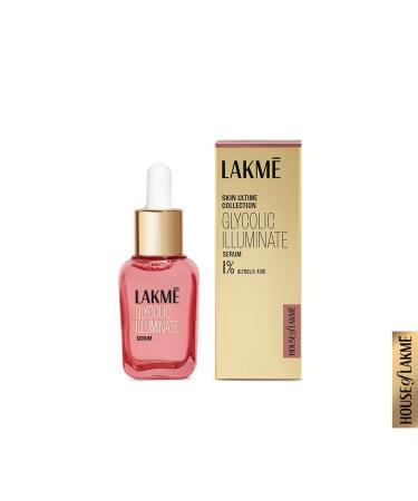 Lakme Glycolic Illuminate Serum with 1% Glycolic Acid Reduces Dullness & Improves Texture 30ml by Glowrity