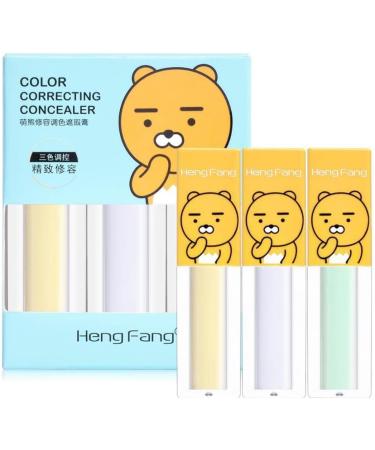 Jojomis Pack of 3 Cream Base Makeup Concealer Moisturizer Cosmetics Face Foundation Makeup Shading - Buy Online on SooperMarket.com