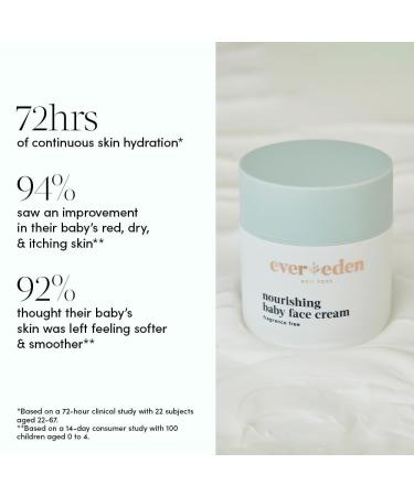 Evereden Nourishing Baby Face Cream 0.5 fl oz | Non-Toxic Fragrance-Free Moisturizer | Rich Non-Greasy Baby Lotion for Delicate Skin - Buy Online on SooperMarket.com