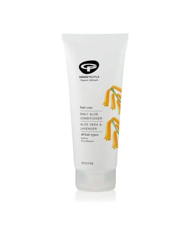 Green People Aloe Conditioner for 200ml every day |Nature & Bio Aloe Vera Conditioner |Gentle conditioner f. D.Family regular application |Every hair type |Silicone and SLS-free |Tierleid -free u. Vegan 200 ml (1 Pack)