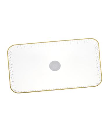 ABOOFAN 1pc Tray Christmas Platter Christmas Plates Candy Serve Holder Candy Container Decorate Household 31.3X18.1X2.4CM Transparent Color