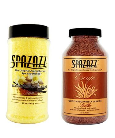 Spazazz French Vanilla 17oz /White Musk Jasmine 22 oz