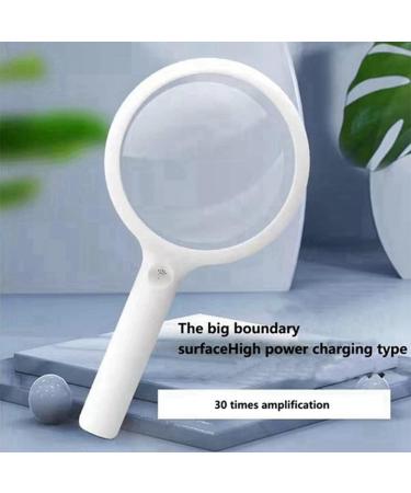 Tovmekdjn Optical Aspheric Magnifying Glass with 20 LED Lights with Light Reading Magnifying Glass Rechargeable - Buy Online on SooperMarket.com