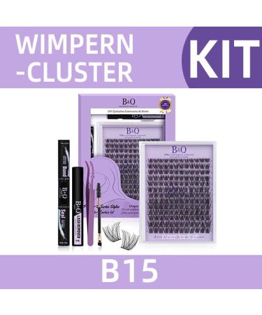 Shop 156 PCS Lash Extension Set - DIY Eyelash Extensions with Adhesive & Remover | B15 Kit - Buy Online on SooperMarket.com