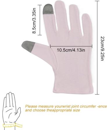 NTRUXZP Moisturizing Gloves 2 Pairs Touch Screen Cotton Gloves Overnight Heal Eczema Sleep Lotion Hands Spa Treatments Repair Rough Cracked Dry Cracked Skin - Buy Online on SooperMarket.com