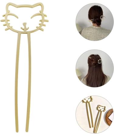 minkissy Cute Cute Hairpin Cat Hair Clips Cat Hair Pin Women Hair Accessories Retro Hairpin Girl Hair Accessories Cute Hair Clips for Women Hair Bun Hair Fork Lazy Wind Miss Alloy - Buy Online on SooperMarket.com
