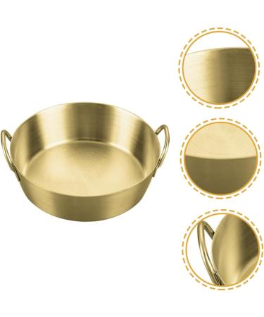 Alipis Amphora Snack Plate Tomato Stainless Steel Round re-usable 13.7x12.2CM Gold - Buy Online on SooperMarket.com
