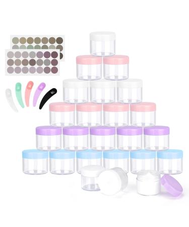 Belicoo 24 pieces D schen 20ml empty cream cans can taps cream flows with screw cap for lotion cosmetics shampoo (20ml multicolored) 20ml multi -colored