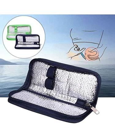 RETYLY Insulin Travel Case Diabetic Medication Organizer Bag Navy Blue - Buy Online on SooperMarket.com