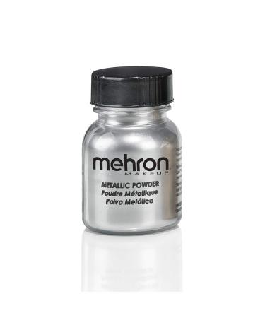 Mehron Makeup Metallic Powder (.5 ounce) (Silver) Silver 0.5 Ounce (Pack of 1)
