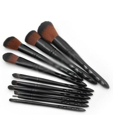 10-Piece Porous Makeup Brush Set | Black Barreled Eye Makeup Tools - DFHBFG - Buy Online on SooperMarket.com