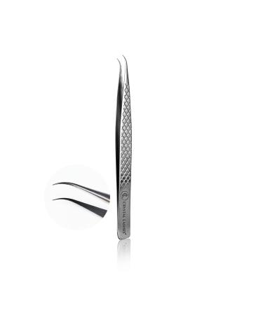 Crystal lashes tweezers model 01 silver