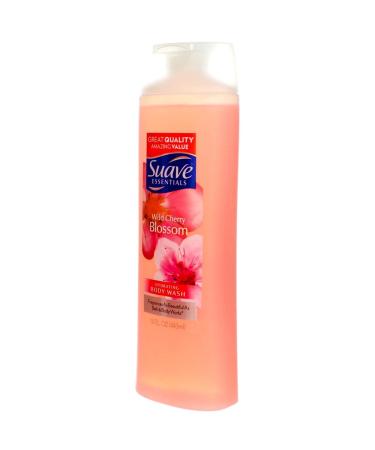 Suave Essentials Wild Cherry Blossom Body Wash 15oz - Pack of 2 | Hydrating Shower Gel - Buy Online on SooperMarket.com