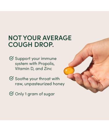 Soothing Honey Cough Drops - Immune Support with Vitamin D Zinc and Propolis - by Beekeeper's Naturals - Throat Soothing Lozenges 14 Ct(2pack) Honey 14 count (Pack of 2) - Buy Online on SooperMarket.com
