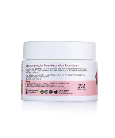 OTACI Rose Passion Deep Hydration Face Cream - Natural Hydrating Moisturizer - Buy Online on SooperMarket.com