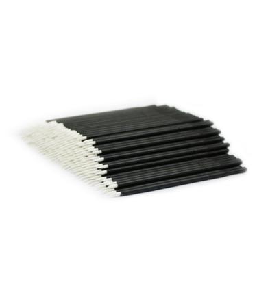 NOLITOY 100pcs Wand Applicator Eyeliner Makeup Brushes Eye Shadow Brush Disposable 15cmX10cm Black