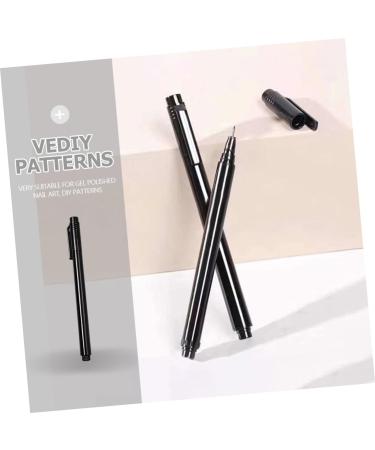 PLAFOPE Nail Pen Gel Nail Tool Nail Drawing Pen Nail Dotting Painting Drawing Pen Drawing Painting Liner Pens Extension Gel Pen Nail Art Tips Builder Pen Manicure Dotting Pen Abs - Buy Online on SooperMarket.com