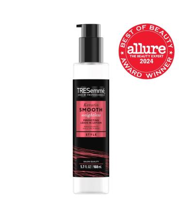TRESemm Perfecting Leave-In Lotion Keratin Smooth | Reduce Frizz & Seal Split Ends | 5.7 oz Hair Styling Agent - International Shipping Available - Buy Online on SooperMarket.com