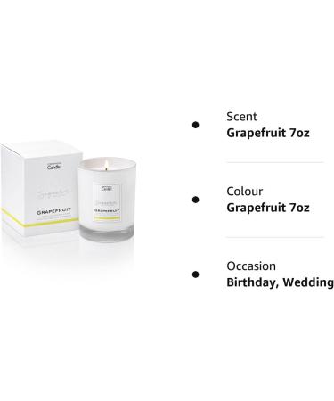 Luxury Grapefruit Scented Candle Gift for Women | 45 Hours Burn Time | Hotel Collection by The Copenhagen Company | Natural Wax Blend - Buy Online on SooperMarket.com