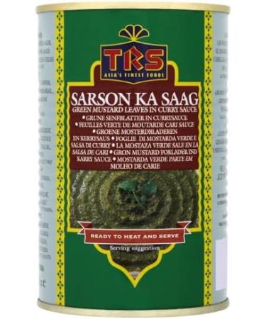 TRS | Sarson Ka Saag 450G | Green Mustard Leaves in Curry Sauce | Ready to Heat and Serve | Indian Origin | Pack Of 8 - Buy Online on SooperMarket.com