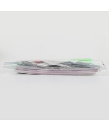 FANDAMEI 12pcs Nail Files Set with Cuticle Nipper, Buffer, Pusher, Brush - Manicure Kit Green - Buy Online on SooperMarket.com