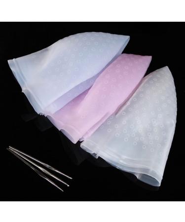 KALLORY Professional Silicone Hair Dye Highlighting Caps | Hair Coloring Kit with Hooks - Buy Online on SooperMarket.com