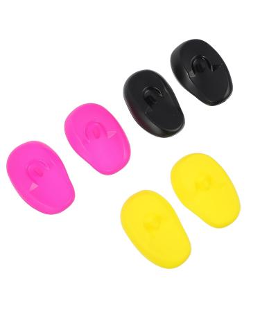 KALLORY 3pcs Waterproof Ear Shower Caps - Colorful Ear Covers for Shower 7.7X5.5X2CM - Buy Online on SooperMarket.com