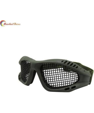 MarketBoss Steel Mesh Airsoft Goggles for Eye Protection - Army Green - Buy Online on SooperMarket.com