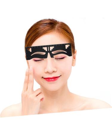 WOONEKY Metal Stencils Eyebrow Design Eyebrow Card Precision Eyebrow Ruler Template Eyebrow Stencil Scale Eyebrow Shape - Buy Online on SooperMarket.com