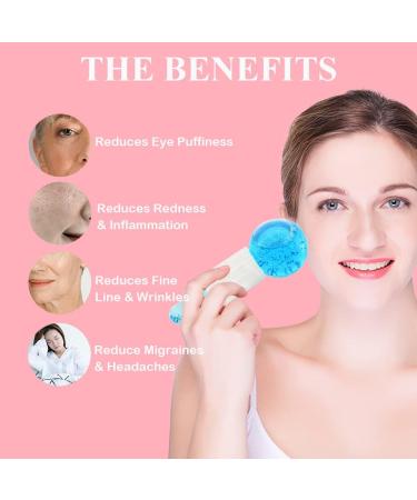 Ice Globes for Face Facial Ice Globes Ice Globes Face Cooling Globes for Tightens Skin Dark Circles Reduce Puffiness and Daily Skincare(Blue) - Buy Online on SooperMarket.com