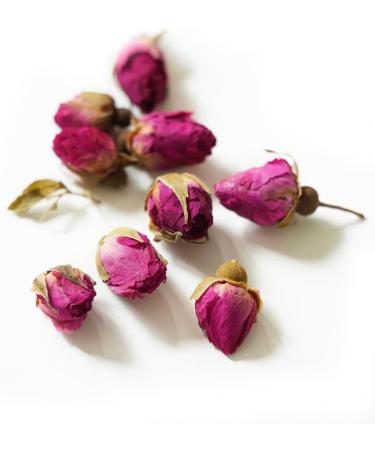 Dried Rose Bud Tea - 100g Edible Loose Leaf Herbal Tea - Culinary Grade Rose Buds - Buy Online on SooperMarket.com
