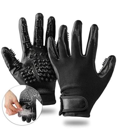 LetiStore 2X Cat Brush Grooming Gloves - Blue XL | Effective Pet Grooming for Cats Dogs and Horses | Remove Hair Easily - Buy Online on SooperMarket.com