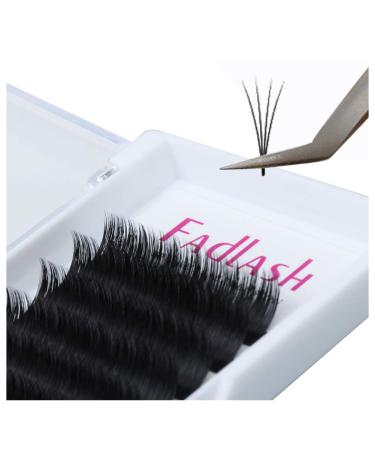 Fadlash Easy Fan Lashes D Curl 0.07 13mm Single Lashes Russian Lashes Natural Look Self Fanning Eye Lashes Automatic Blooming Russian Eyelashes Extensions(0.07-D-13) 13 mm 0.07-D