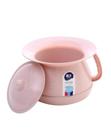 SUPVOX Potty urinals Bedroom Urinal Chamber pots with lid to Prevent Odors from Escaping (Pink)